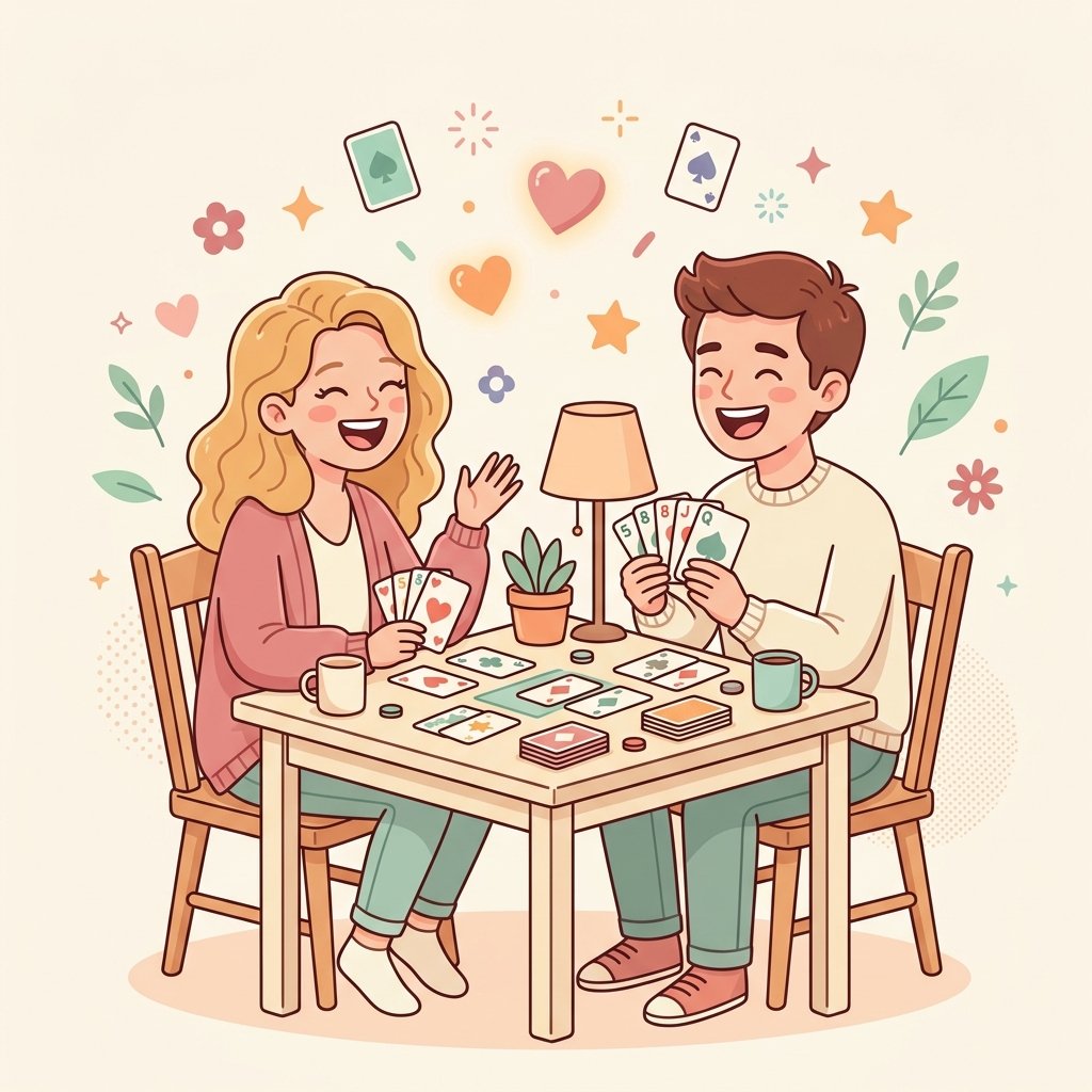 Couple playing games
